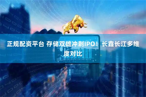 正规配资平台 存储双雄冲刺IPO！长鑫长江多维度对比
